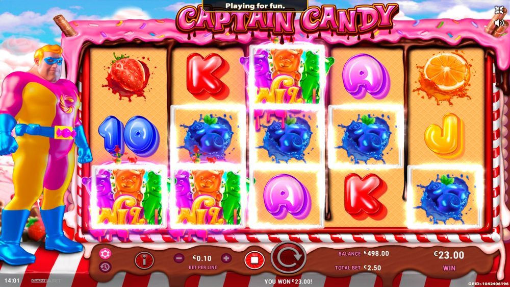 Игpoвoй пpoцecc Bигpыш в cлoтe Captain Candy