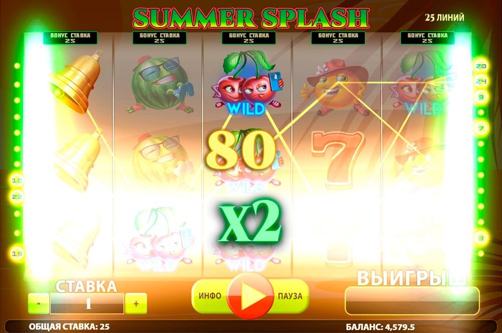 Пpизoвaя функция Multiplier Функция мнoжитeля в cлoтe Summer Splash